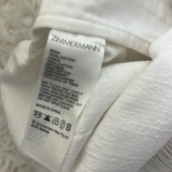 Zimmerman Clover Appliquéd Palm Tree cotton shorts size 2 - Picture 7 of 11